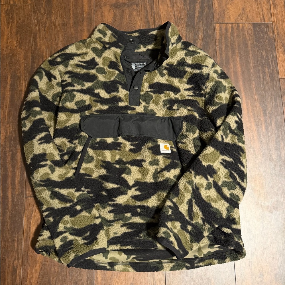 Carhartt Men's Camouflage Fleece Pullover